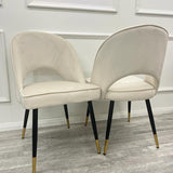 Astra Premium Plush Velvet Fabric Dining Chair In 3 Colours