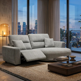 Denver Sofa Grey Electric Recliner Right Hand