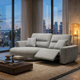 Denver Sofa Grey Electric Recliner Left Hand