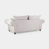 Chesterfield Stone Velvet Fullback 3 Seater Sofa