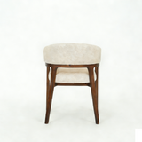 Zara Walnut Wood & Taupe Fabric Dining Chair