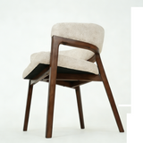 Zara Walnut Wood & Taupe Fabric Dining Chair
