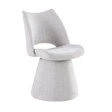 Maryland 360 Swivel Fabric Dining Chairs - Pairs - 2 Colours