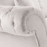 Chesterfield Stone Fullback Right Hand Facing Corner Sofa Stone Velvet