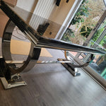 Arianna 200cm Black Marble Dining Table + Lucy Black Lion Slim Knocker Plush Velvet Chairs-Esme Furnishings