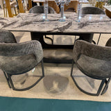 Lina Grey Marble 180cm Dining Table