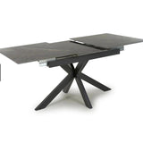 Regent 140-180cm Grey Ceramic Marble Centre Extending Dining Table