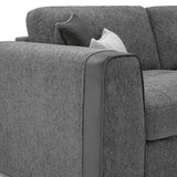 Naples Sofa Grey Fabric Large Corner Sofa