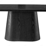 Bianca 200cm Oval Black Ceramic Marble Dining Table With Sorrento Black & Cream Fabric Chairs