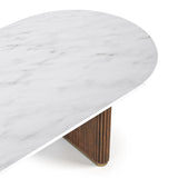 Jasmine  OVAL Dining Table - Marble Top