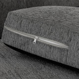 Naples Sofa Grey Fabric 3 Seater