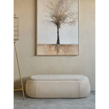 Libra Interiors Clemance Storage Bench - Mushroom