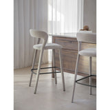 Libra Interiors Cruise Upholstered Bar Stool - Taupe