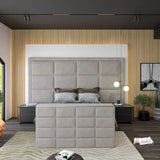 The Hilton Luxury Panel Velvet TV Bed