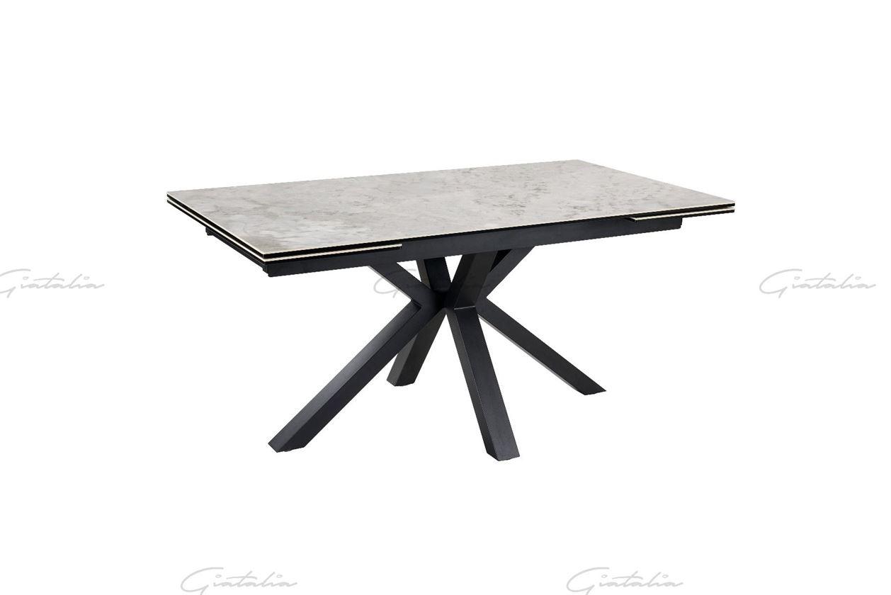 Phoenix 160-240cm Grey Ceramic Marble Extending Table-Esme Furnishings