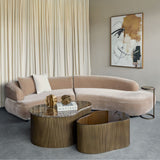 Libra Interiors Eden Modular Sofa - Mocha Velvet