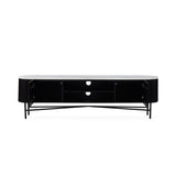 Lucerne 180cm Media Stand TV Unit Black Fluted
