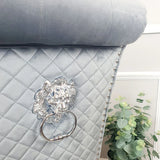 Louis 130cm Marble Round Dining Table + Lucy Slim Quilted Lion Dining Chairs