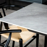 Regent 120-160cm White Ceramic Marble Centre Extending Dining Table