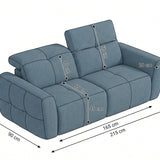 Faringdon Grey 3 Seater Electric Recliner Sofa