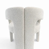 Oscar Light Grey Fabric Boucle Dining Chair