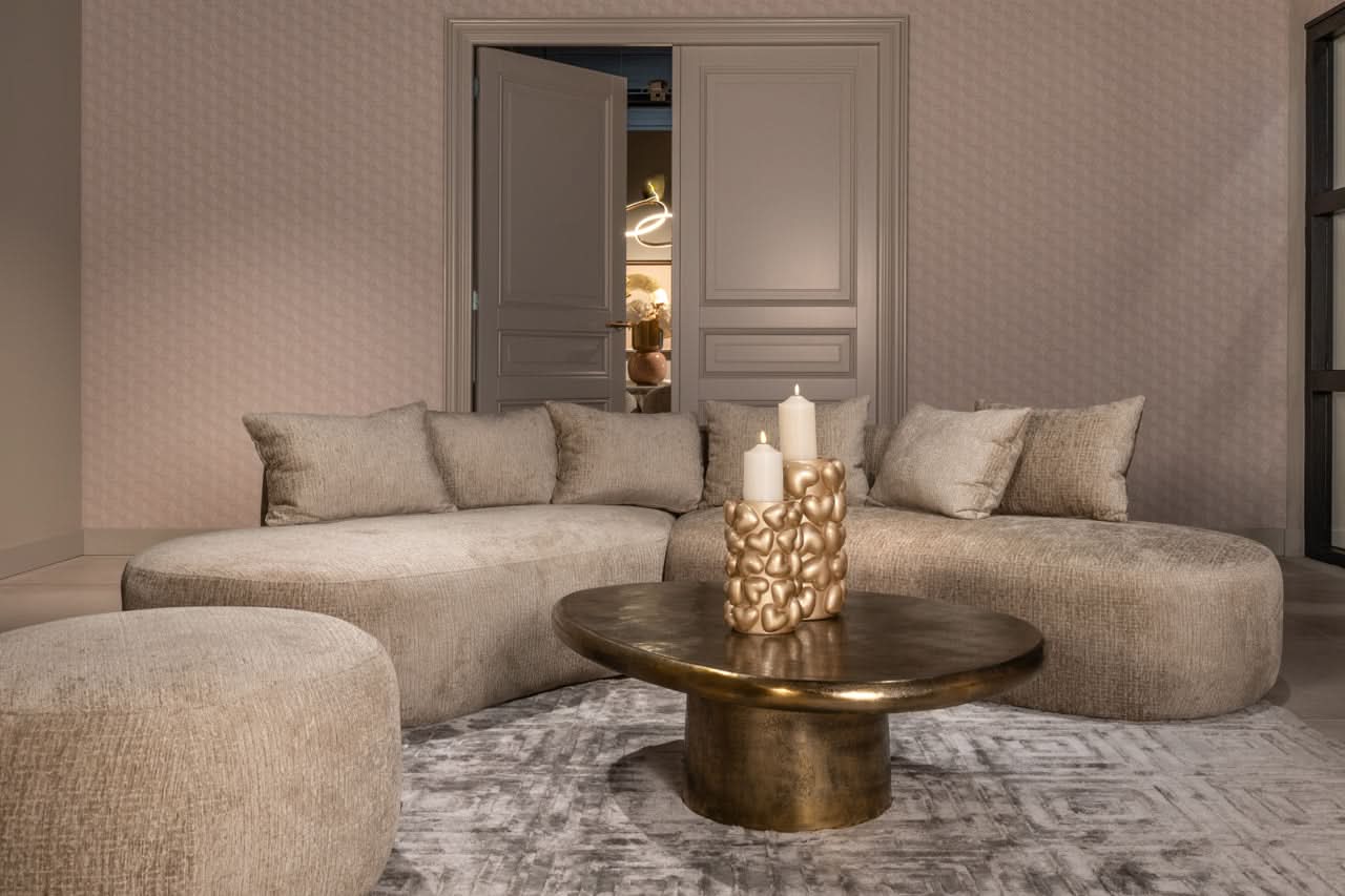 Richmond Interiors Pulitzer Coffee Table in Brushed Gold