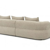 The Pebble Beige Boucle Fabric Left Hand Premium Corner Sofa