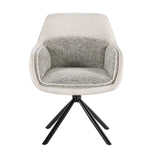Florence 360 Swivel Fabric Dining Chairs - Pairs - 2 Colours
