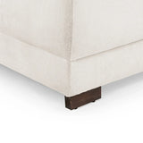 Zara Bubble Corner U Shape Cinema Cream Plush Velvet Sofa