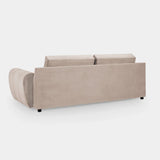 Zara Bubble Mocha Plush Velvet 3 Seater Sofa