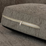 Naples Sofa Mocha Fabric Large Corner Sofa