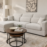Dexter Beige Universal Corner Sofa