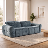 Faringdon Grey 3 Seater Electric Recliner Sofa