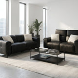 Richmond Electric Recliner Sofa Black 3+2 Set
