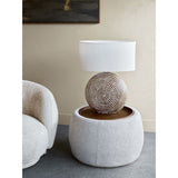 Libra Interiors Gensen Small Ottoman Coffee Table - Oatmeal