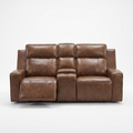 Barcelona Electric Recliner Sofa Brown 2 Seater