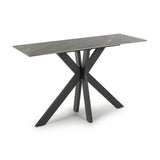 Regent Grey Ceramic Marble Console Table