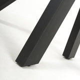 Regent White Ceramic Marble Console Table