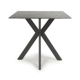 Regent 80cm Grey Ceramic Marble Dining Table