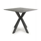 Regent 80cm Grey Ceramic Marble Dining Table