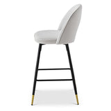 Berkeley Designs Hoxton Bar Stool in Cream-Bar Stools-Berkeley Designs-Belmont Interiors