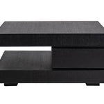 Richmond Oakura Block Black Coffee Table-Belmont Interiors