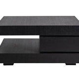 Richmond Oakura Block Black Coffee Table-Belmont Interiors