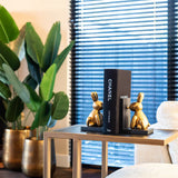 Richmond Interiors Blackbone Black Oak and Brass Sofa Side Table