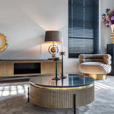 Richmond Interiors Ironville Golden Round Coffee Table