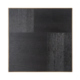 Richmond Interiors Cambon Square End Table with Black Oak Wood Top