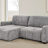 Portland Universal Corner Sofabed – Grey, Green & Beige