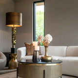 Richmond Interiors Ironville Golden Round Coffee Table