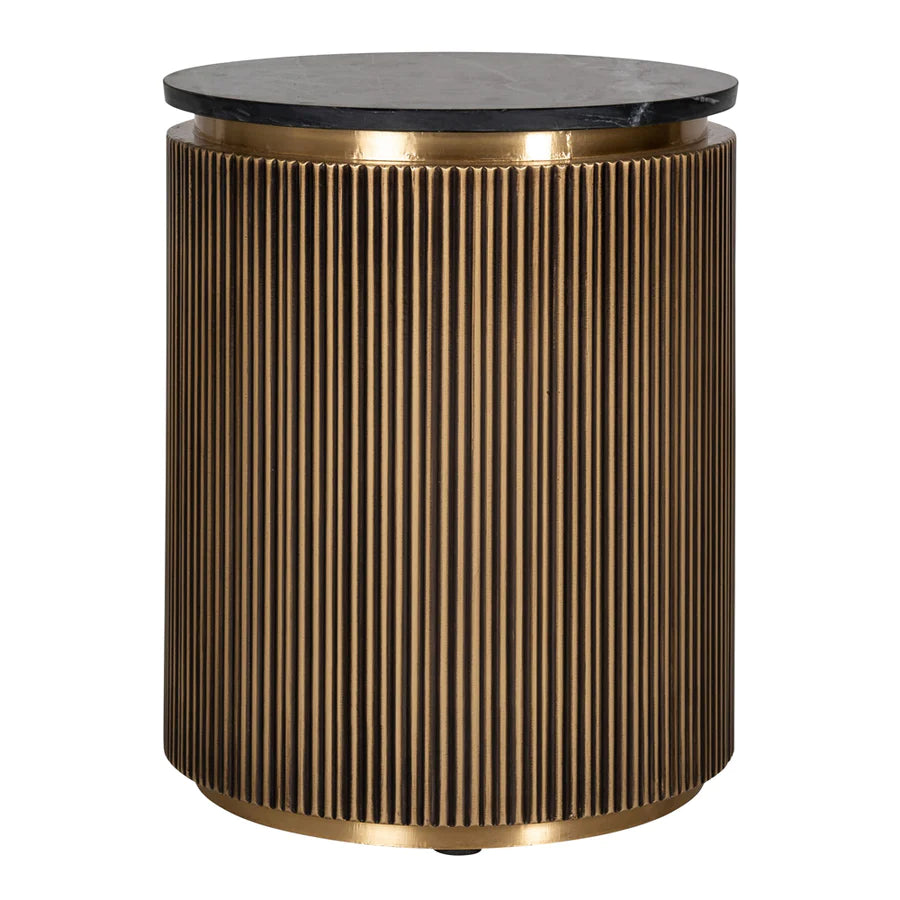 Richmond Ironville Golden Side Table-Belmont Interiors