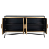 Richmond Ironville Golden 4 Door Sideboard-Belmont Interiors